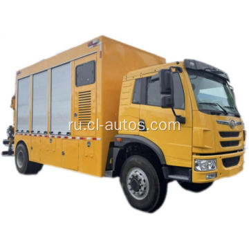 FAW 4x2 Mavinection Lorry Mobile Workshop Service Truck с 5tons Crane